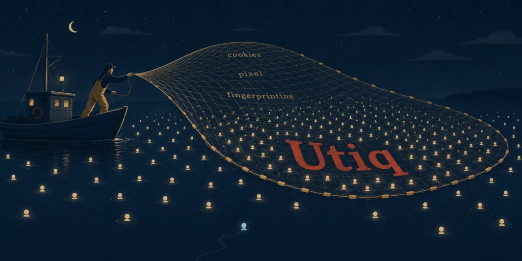 Illustration éditoriale : le filet publicitaire Utiq et comment s'y soustraire
